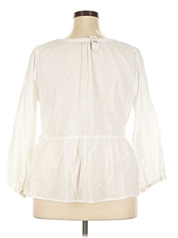 Ann Taylor LOFT 3/4 Sleeve Blouse (view 2)