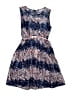 Beautees 100% Polyester Paisley Blue Dress Size 12 - photo 2