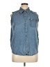 Marsh Landing Blues Blue Sleeveless Button-Down Shirt Size XL - photo 1
