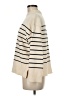 Zara Stripes Ivory Turtleneck Sweater Size M - photo 5