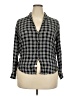Frank & Eileen 100% Modal Plaid Black 3/4 Sleeve Blouse Size XXL - photo 1
