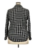 Frank & Eileen 100% Modal Plaid Black 3/4 Sleeve Blouse Size XXL - photo 2