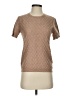 Well Worn Tweed Brown Short Sleeve Turtleneck Size XS - photo 1