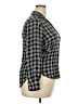 Frank & Eileen 100% Modal Plaid Black 3/4 Sleeve Blouse Size XXL - photo 4