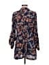 Miss Me 100% Viscose Paisley Blue Long Sleeve Blouse Size M - photo 2