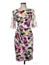 Connected Apparel Floral Ivory Cocktail Dress Size 6 (petite) - photo 1