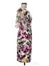 Connected Apparel Floral Ivory Cocktail Dress Size 6 (petite) - photo 4