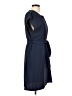 Unbranded Solid Blue Casual Dress Size L - photo 4