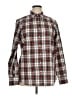 Lands' End 100% Cotton Plaid Green Long Sleeve Button-Down Shirt Size 16 (tall) - photo 1