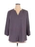 NYDJ Gray 3/4 Sleeve Blouse Size XL - photo 1