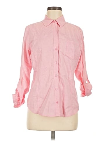 Riders by Lee 3/4 Sleeve Button-Down Shirt (view 1)