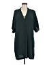 Zara Basic 100% Viscose Solid Green Casual Dress Size M - photo 1