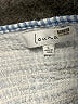 Louna 100% Cotton Blue 3/4 Sleeve Blouse Size L - photo 7