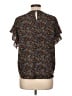 CeCe Black Short Sleeve Blouse Size L - photo 2