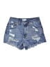 Zara Blue Denim Shorts Size 8 - photo 1