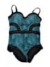 Leonisa Graphic Teal One Piece Swimsuit Size XL - photo 1