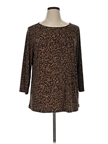 Susan Graver 3/4 Sleeve Blouse (view 1)