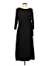 Chaus Solid Black Casual Dress Size L - photo 1