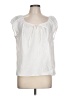 Theory White Short Sleeve Blouse Size L - photo 1