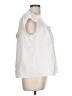 Theory White Short Sleeve Blouse Size L - photo 4