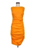 Sara Campbell 100% Polyester Solid Orange Cocktail Dress Size 6 - photo 1