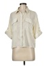 AWARE Ivory 3/4 Sleeve Button-Down Shirt Size M - photo 1