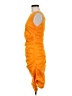 Sara Campbell 100% Polyester Solid Orange Cocktail Dress Size 6 - photo 5
