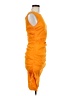 Sara Campbell 100% Polyester Solid Orange Cocktail Dress Size 6 - photo 4