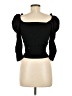 Express Black 3/4 Sleeve Top Size M - photo 2