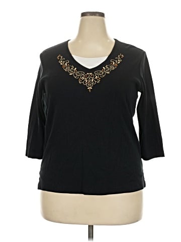 Carolyn Taylor 3/4 Sleeve Top (view 1)