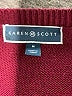 Karen Scott 100% Cotton Burgundy Pullover Sweater Size M - photo 7