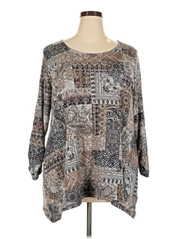Cato 3/4 Sleeve Blouse (view 1)