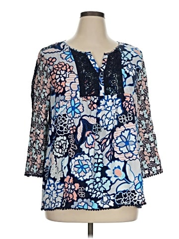 Crown & Ivy 3/4 Sleeve Blouse (view 1)