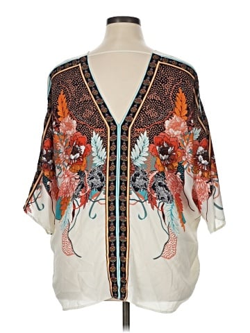 Rose + Olive 3/4 Sleeve Blouse (view 2)