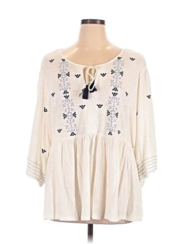 Caslon 3/4 Sleeve Blouse (view 1)