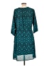 41Hawthorn 100% Polyester Chevron-herringbone Teal Casual Dress Size L - photo 2