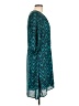 41Hawthorn 100% Polyester Chevron-herringbone Teal Casual Dress Size L - photo 4