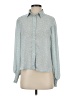 Levi's 100% Polyester Polka Dots Blue Long Sleeve Blouse Size S - photo 1