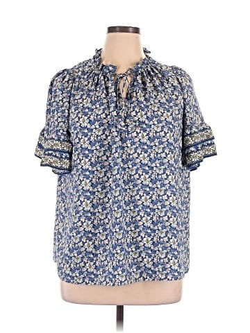 Max Studio Short Sleeve Blouse (view 1)