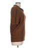 Zara Solid Brown Short Sleeve Turtleneck Size L - photo 4
