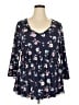 Lane Bryant Blue 3/4 Sleeve Blouse Size 18 - 20 Plus - photo 1