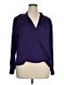 Apt. 9 100% Polyester Purple Long Sleeve Blouse Size XL - photo 1