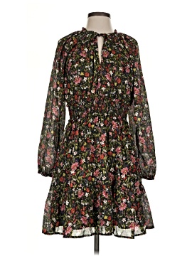 black floral dress old navy Size M Rayon V-Neck Bishop Long Sleeve Womens Medium and xl (18)machine wash according to the care instruction label . NEW Old Navy Long Sleeve