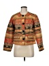 Chico's Print Orange Jacket Size Med (1) - photo 1