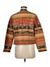 Chico's Print Orange Jacket Size Med (1) - photo 2