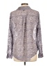 Torrid 100% Polyester Metallic Silver Long Sleeve Blouse Size Lg Plus (0) - photo 2