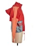 Adidas 100% Polyester Color Block Orange Windbreaker Size XS - photo 4