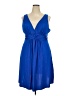 Unbranded 100% Polyester Solid Blue Cocktail Dress Size XXL - photo 1
