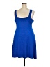 Unbranded 100% Polyester Solid Blue Cocktail Dress Size XXL - photo 2