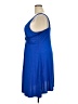Unbranded 100% Polyester Solid Blue Cocktail Dress Size XXL - photo 5